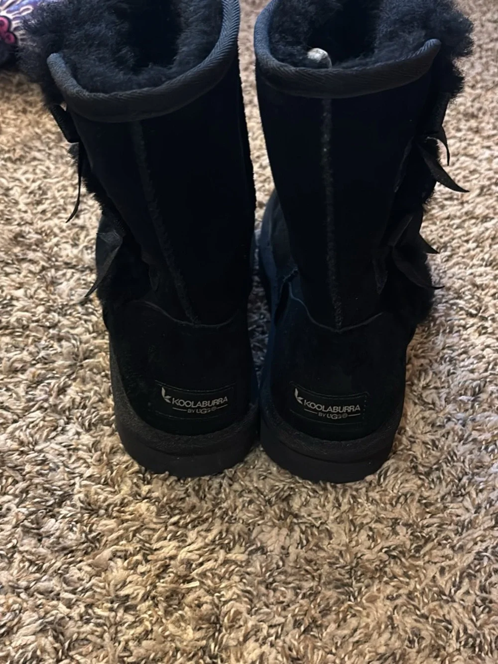 Koolaburra Black Bow Boots